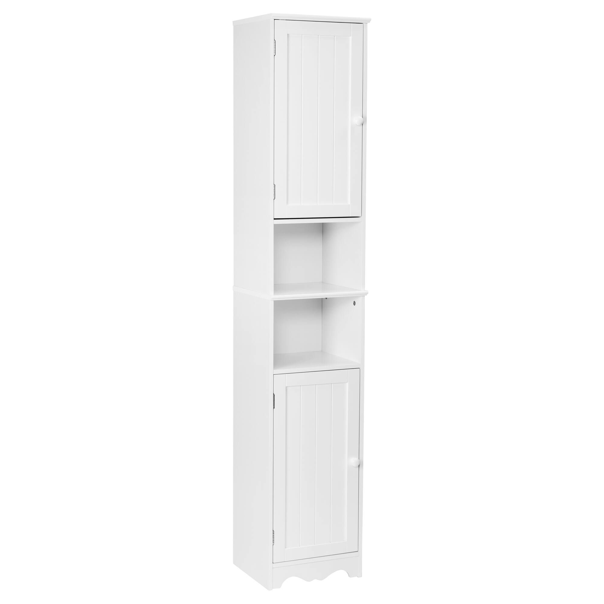 Honey Can Do White Bathroom Storage Cabinet